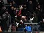 David Brooks of Bournemouth celebrates scoring against Everton during their Premier League clash, on January 4, 2025
