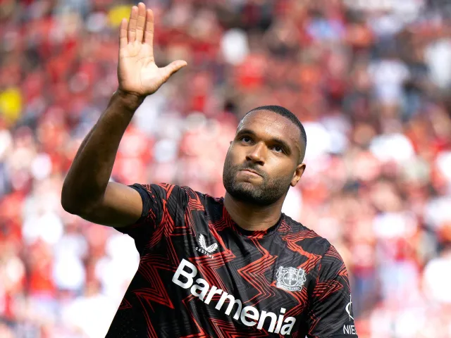 Bayer Leverkusen's Jonathan Tah on May 11, 2025