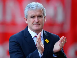 Mark Hughes "encouraged" by Stoke win