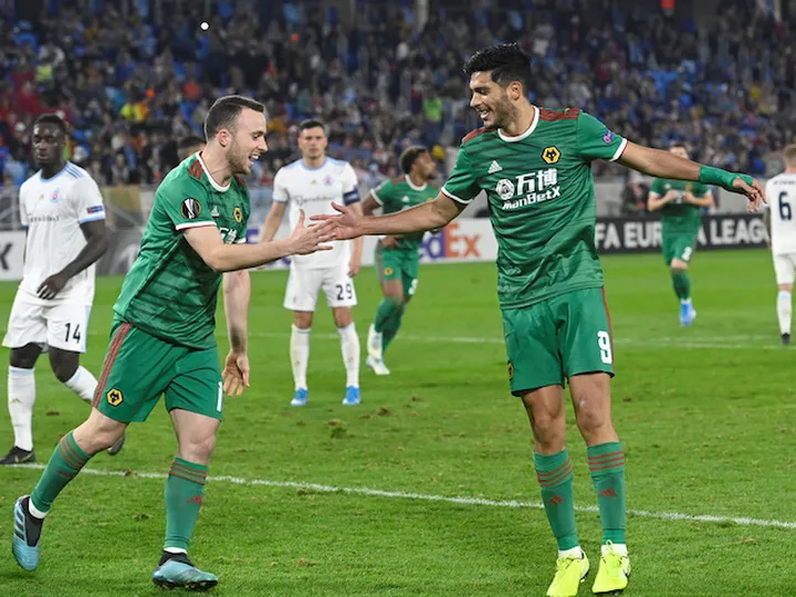 Raul Jimenez gets winner for Wolves in Bratislava as Jota sent off late on