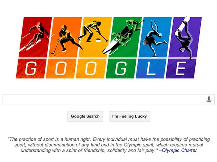 Google adopts rainbow-themed homepage