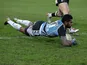 Glasgow Warriors' Niko Matawalu scores a try against Northampton Saints in the Heineken Cup on January 19, 2013