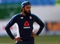 Adil Rashid during an England nets session on January 31, 2019