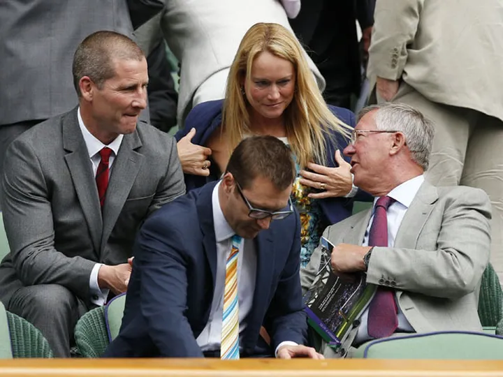 Ferguson at Wimbledon with Murray's mum