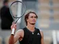 Alexander Zverev pictured at the French Open on June 8, 2021