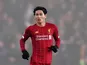 Takumi Minamino in action for Liverpool on January 23, 2020