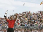 Picture of the day - Tiger Woods celebrates winning The Open in 2006