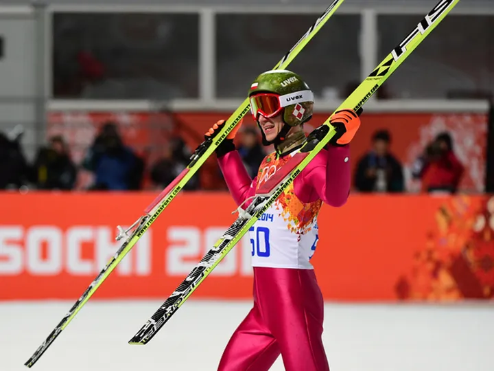 Stoch admits luck helped him win large hill gold