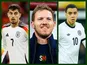 Kai Havertz, Julian Nagelsmann, Jamal Musiala/Germany composite