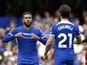 Chelsea's Reece James passes the arm band to Ben Chilwell before being substituted on August 13, 2023