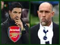 Igor Tudor/Mikel Arteta composite