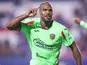 Oscar Estupinan celebrates scoring for FC Juarez on October 30, 2025