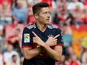 Bayern Munich's Robert Lewandowski celebrates scoring their second goal against Koln on May 5, 2018 