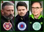 Derek McInnes, Danny Rohl, Martin O'Neill composite