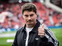 Hamburger SV manager Merlin Polzin gives a thumbs-up on May 16, 2026