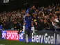 Ramires celebrates scoring with Juan Mata on his back