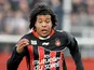 Nice's Kevin Anin during the Ligue 1 match against Auxerre on April 21, 2012