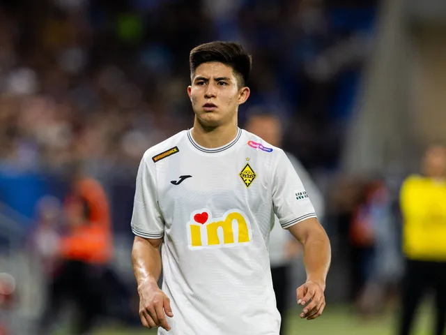 FC Kairat teenager Dastan Satpayev in August 2025.