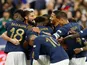 France players celebrate against Austria in the UEFA Nations League in September 2022