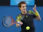 Britain's Andy Murray in action in his semifinal match against Roger Federer at the Australian Open tennis championship on January 25, 2013