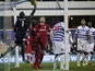 QPR keeper Rob Green flicks the ball into his own net against West Brom on December 26, 2012