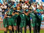 Nigeria squad gathered in circle ahead of kick-off
