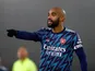 Alexandre Lacazette in action for Arsenal in December 2021