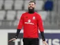 Joe Ledley in Wales training in late 2017