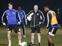 Rafa Benitez watches his players train ahead of the Club World Cup final in Yokohama on December 15, 2012