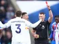 Leeds United's Gabriel Gudmundsson is sent off against Crystal Palace on March 15, 2026