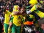 Michael Turner celebrates equalising for Norwich