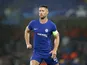Gary Cahill in action during the Champions League game between Chelsea and Qarabag on September 12, 2017
