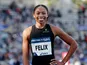 Allyson Felix pictured in August 2021