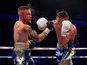 Josh Warrington and Carl Frampton in action on December 22, 2018