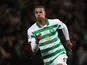 Celtic's Christopher Jullien celebrates scoring their first goal on December 8, 2019