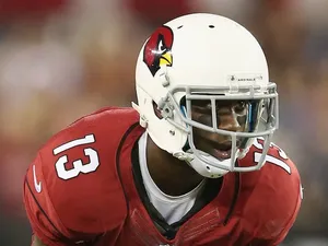 Arizona's Jaron Brown in action against San Diego on August 29, 2013