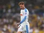 Leeds United defender Joe Rodon looks dejected after picking up an injury on August 30, 2026