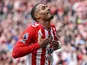 Wilson Isidor of Sunderland celebrates scoring against Aston Villa, on September 21, 2025