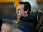Unai Emery on the bench at Molineux on February 27, 2026