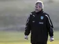 Uruguay's coach Oscar Tabares is seen during a training session ahead of the upcoming 2011 Copa America match on June 30, 2011