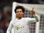 Leroy Sane celebrates scoring for Bayern Munich on September 7, 2022