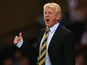 Scotland manager Gordon Strachan reacts during the UEFA EURO 2016 qualifier between Scotland and Poland at Hampden Park on October 08, 2015 in Glasgow, Scotland.
