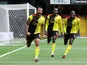 Watford's Troy Deeney celebrates scoring against Newcastle United in the Premier League on July 11, 2020