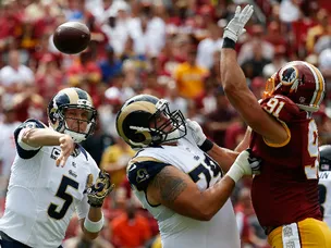 Redskins running over Rams defence