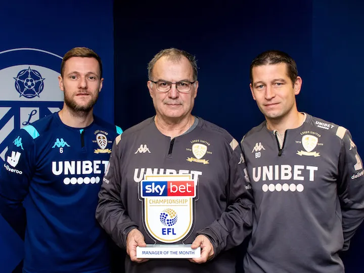 Marcelo Bielsa named manager of the month after Leeds go top