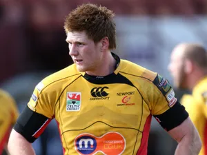 Andrew Coombs of the Newport-Gwent Dragons during their match with Glasgow Warriors on April 04, 2010