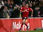 Cardiff's Craig Noone celebrates after scoring the equaliser against Derby on March 5, 2013