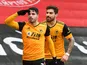 Wolverhampton Wanderers' Pedro Neto celebrates scoring against Southampton in the Premier League on February 14, 2021