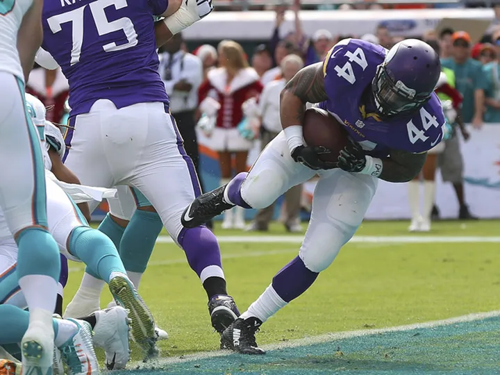 Vikings ahead against Dolphins