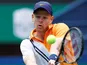 Kyle Edmund in action on October 12, 2018